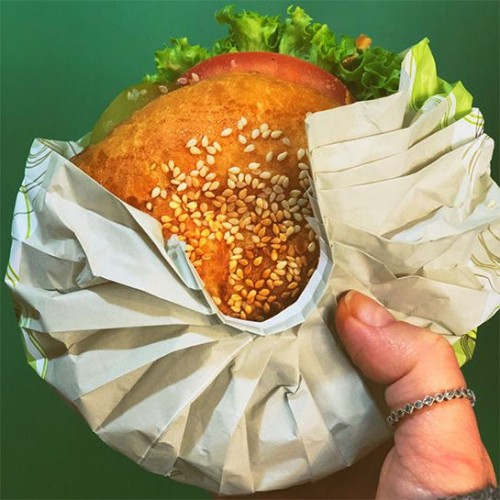 Hartie tip evantai pentru burger si sandwichi Kraft Nature (500buc)