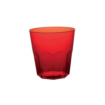 Pahare 220cc Cocktail Transparent Red PS - (1.000buc)