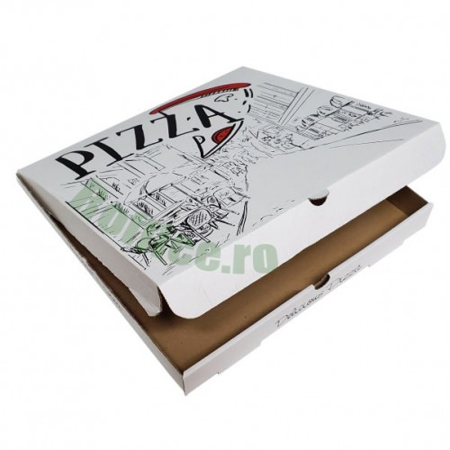 Cutii pizza URBAN albe 50 cm