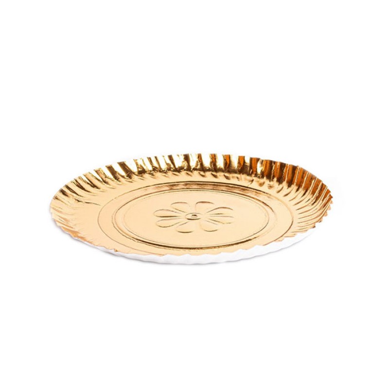 Tavite tort rotunde TIP 1 aurii plastifiate 23cm (100buc)