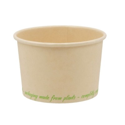 Cupe biodegradabile 120cc din bambus + PLA (50 buc/set)