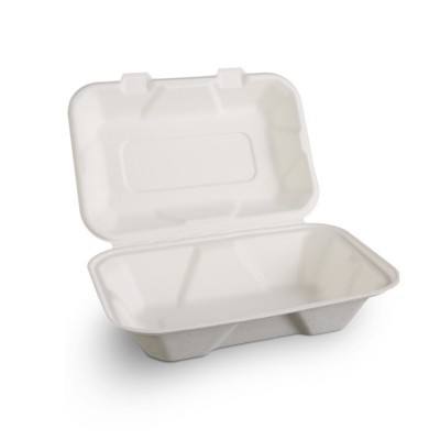 Caserole Biodegradabile albe, 1 compartiment, 230x159x77